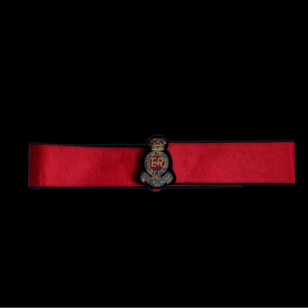 Women’s Ginnie Johansen Equestrian Royal Horse Artillery Red Adjustable Belt